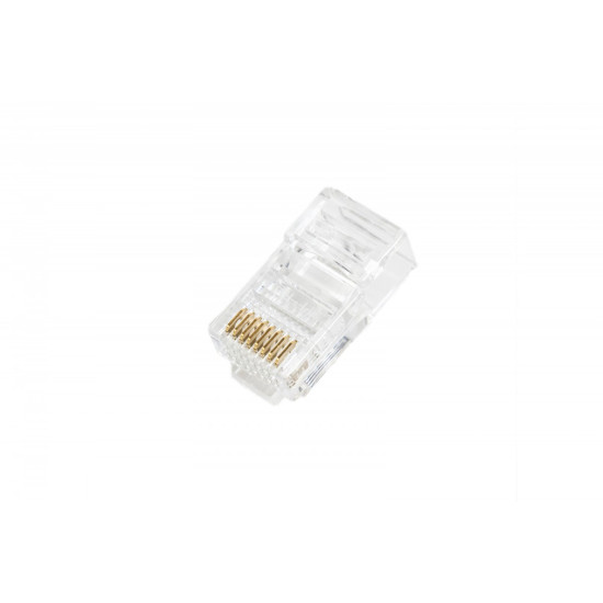 Wtyk RJ45 (8P8C) przelotowy, kat.5e, nieekranowany, AWG 26-24, opakowanie 100 szt. 