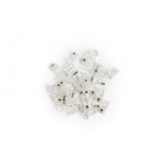 Wtyk RJ45 (8P8C) przelotowy, kat.6, nieekranowany, AWG 26-24, opakowanie 100 szt. 