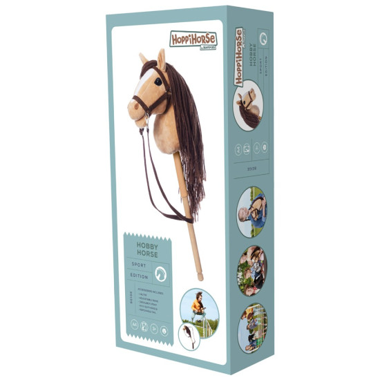 Koń na kiju Hobby Horse HOPPIHORSE A4 beżowy