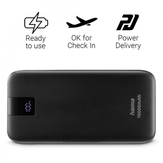 Power pack PD 10000 mAh Antracyt 