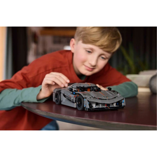 Klocki Technic 42173 Szary hipersamochód Koenigsegg Jesko Absolut