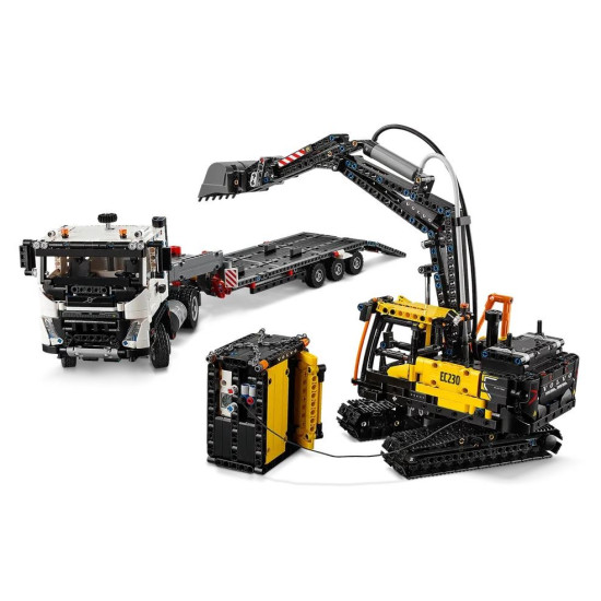 Klocki Technic 42175 Ciężarowka Volvo FMX i koparka EC230 Electric