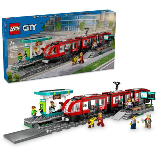 Klocki City 60423 Tramwaj miejski ze stacją