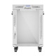 Szafa stojąca rack 19' 15U 600X600 szara LCD flack pack 