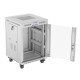 Szafa stojąca rack 19' 15U 600X600 szara LCD flack pack 