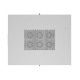 Szafa stojąca rack 19' 42U 800x1000 szara drzwi szkalne flat pack 