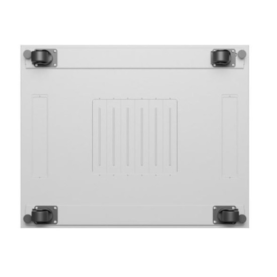 Szafa stojąca rack 19' 42U 800x1000 szara drzwi szkalne flat pack 