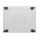 Szafa stojąca rack 19' 42U 800x1000 szara drzwi szkalne flat pack 