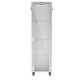 Szafa stojąca rack 19' 42U 600x800 szara drzwi szklane flack pack 