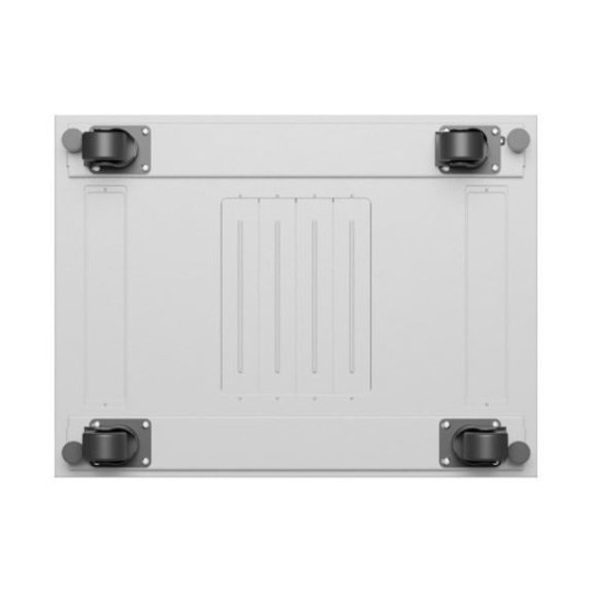 Szafa stojąca rack 19' 42U 600x800 szara drzwi szklane flack pack 