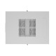Szafa stojąca rack 19' 42U 600x800 szara drzwi szklane flack pack 
