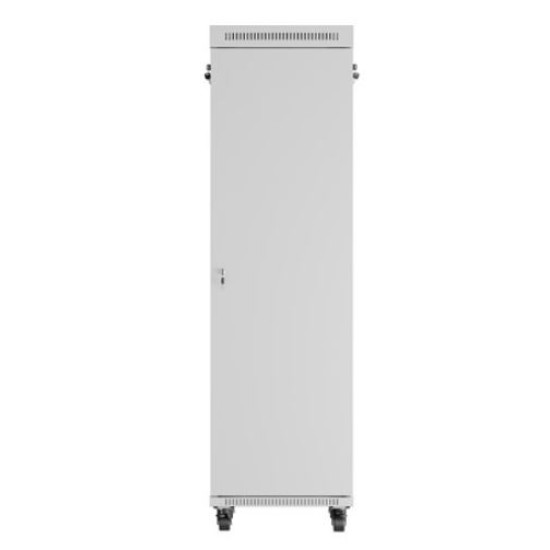 Szafa stojąca rack 19' 42U 600x800 szara drzwi szklane flack pack 