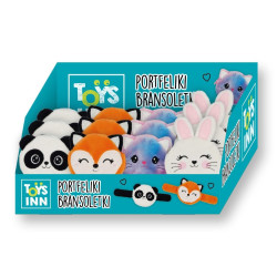 Pluszowy Portfelik bransoletka mix 12szt display