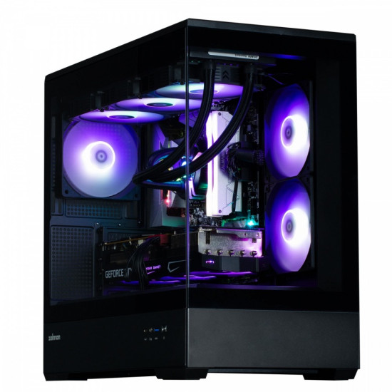 Obudowa P30 V2 MicroATX Mini Tower 3 FansRGB BL 