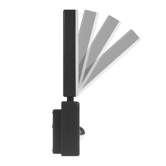 Lampa LED z czujnikiem ruchu MCE516 B 10W IP65 