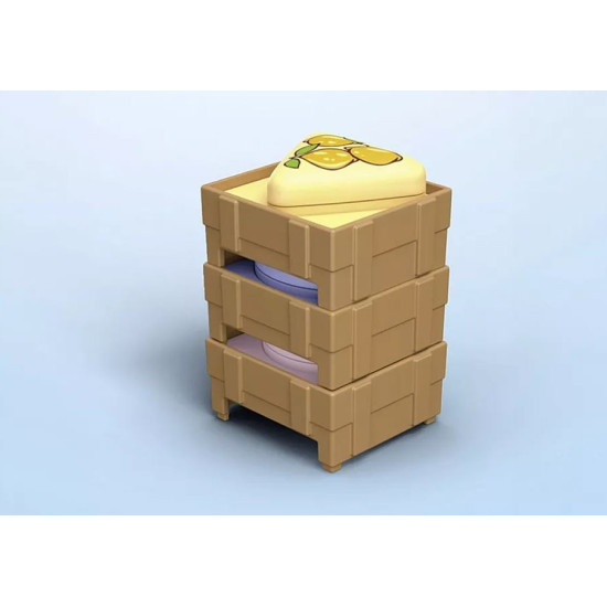 Zestaw z figurkami Junior 71691 Ekologiczny stragan z wózkiem widłowym