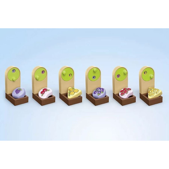 Zestaw z figurkami Junior 71691 Ekologiczny stragan z wózkiem widłowym