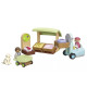 Zestaw z figurkami Junior 71691 Ekologiczny stragan z wózkiem widłowym