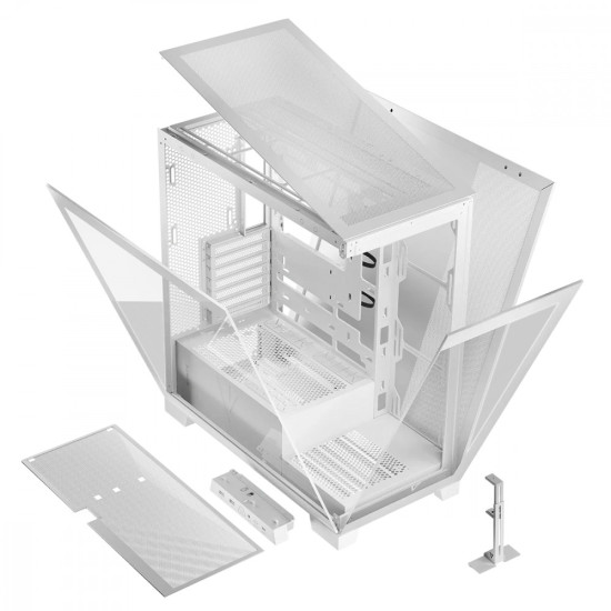 Obudowa komputerowa Volcano Space MIDI bez wentylatorów Biała 