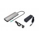 Stacja dokująca USB-C Metal Nano 2x Display Docking Station Power Delivery100W + Charger 100W Stacja dokująca USB-C Metal Nano 2x Display Docking Station Power Delivery100W + Charger 100W