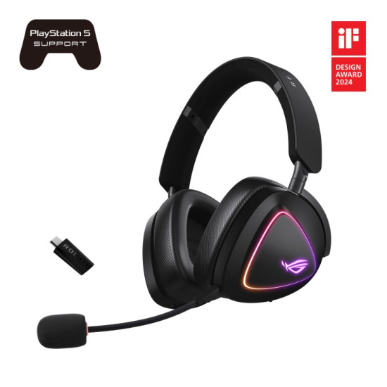 Słuchawki ROG Delta II Wireless 2.4GHz/BT/3.5mm 