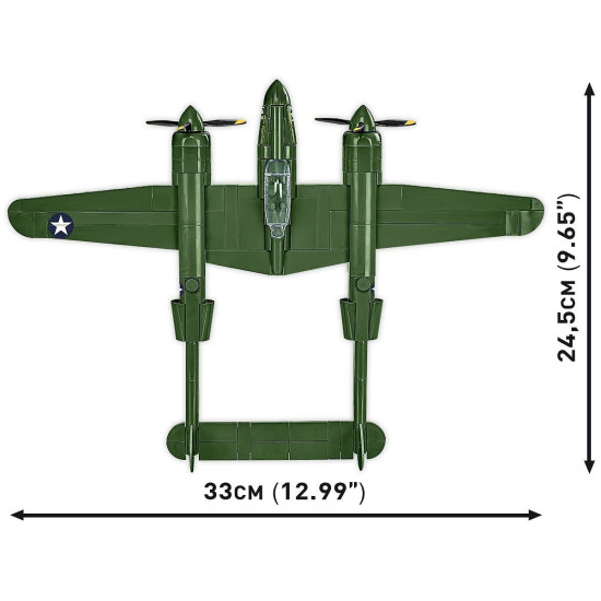 Klocki Lockheed P-38 Lightning 332 klocki