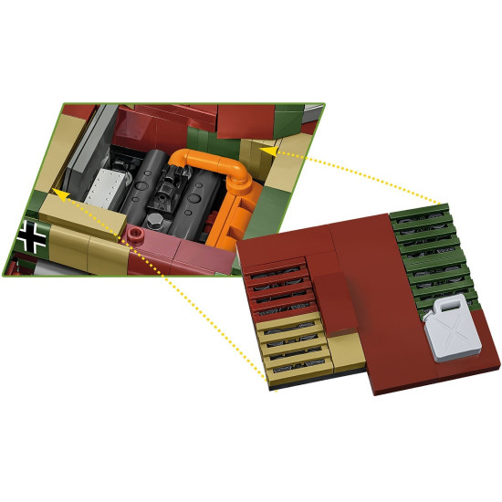 Klocki WWII PZKPFW IV AUSF.G 1107 klocków