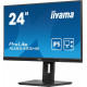 Monitor ProLite 23.8 cala XUB2493HS-B6 A, IPS, HDMI, DP, 2x2W, HAS, 300cd/m2, obrót stopy 120 stopni