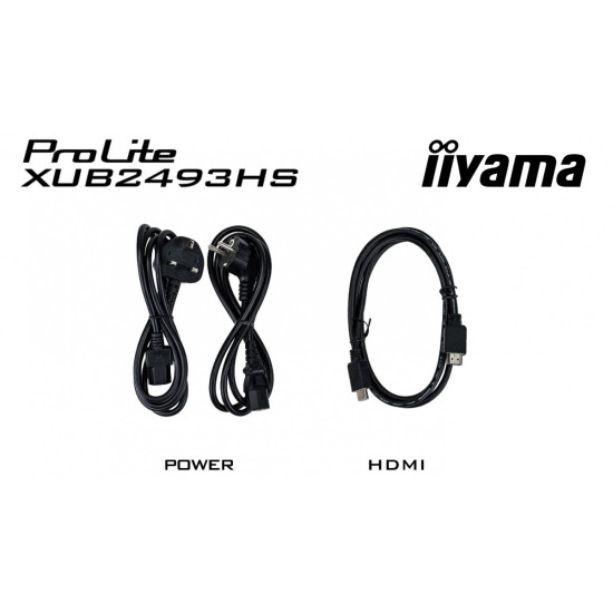 Monitor ProLite 23.8 cala XUB2493HS-B6 A, IPS, HDMI, DP, 2x2W, HAS, 300cd/m2, obrót stopy 120 stopni