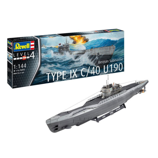 Model plastikowy German Submarine T.IX C/40 1/144