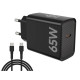 Zasilacz PD65W USB-C uniwersalny do notebooków, smartfonów, tabletów, power banków oraz innych urządzeń z gniazdem zasilającym USB-C