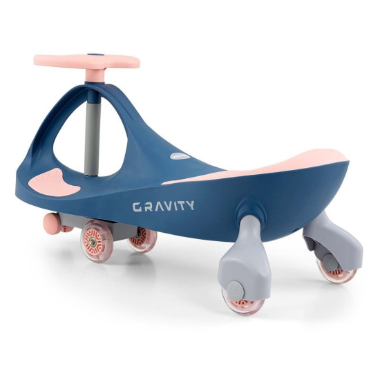 Jeździk grawitacyjny Gravity granatowo-różowy