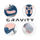 Jeździk grawitacyjny Gravity granatowo-różowy
