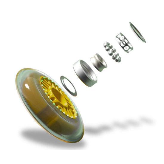 Jeździk grawitacyjny Gravity zielono-żółty