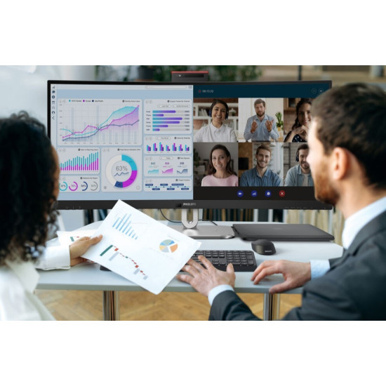 Monitor 34B2U6603CH 34 cale Curved VA HDMIx2 DP HAS Thunderbolt RJ45