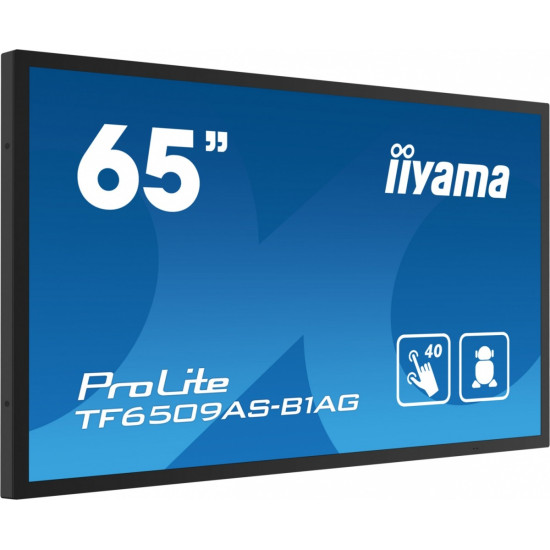 Monitor 65 cali TF6539AS-B1AG,IPS,4K,HDMIx2,DP,RJ45,3xUSB,2x10W,      ANDROID,24/7,IP65 