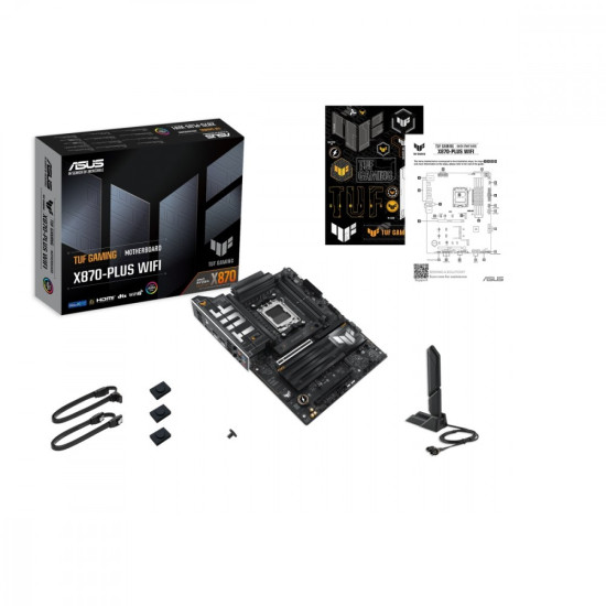 Płyta główna TUF GAMING X870-PLUS WIFI AM5 4DDR5 HDMI/USB-C 