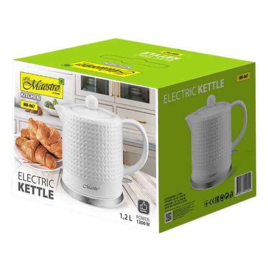 Ceramiczny czajnik elektryczny 1,2l  1200W  MR-067