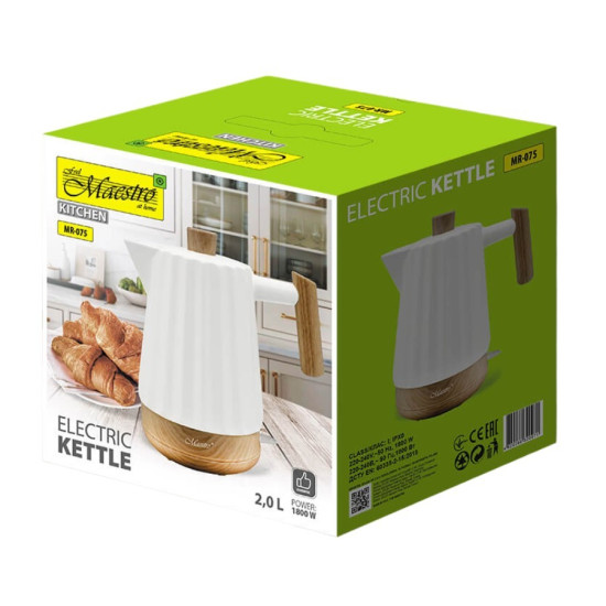  Ceramiczny czajnik elektryczny 2,0l  1800W  MR-075