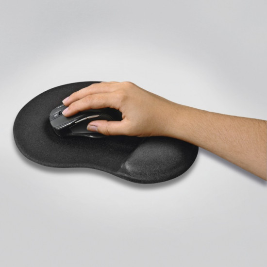 Podkładka pod mysz ergonomiczna czarna 