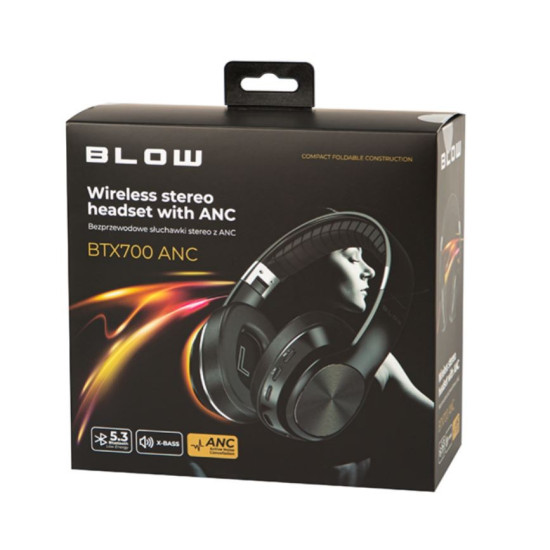 Słuchawki bezprzewodowe Bluetooth 5.3 BTX700ANC 