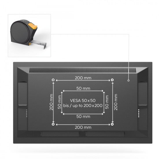 Uchwyt LCD/LED 200x200 motion 48 cali