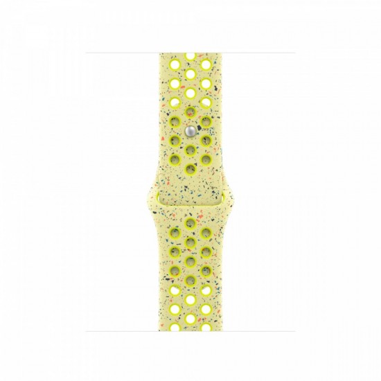 Pasek sportowy Nike w kolorze promiennym zielonożółtym do koperty 40 mm - rozmiar M/L