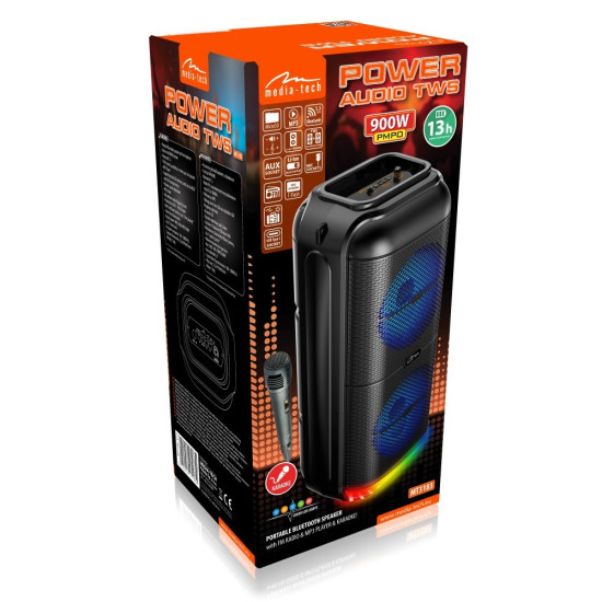 Przenośny głośnik BT POWER AUDIO MT3183 