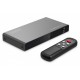 Przełącznik/Switch 4K HDMI 3x1, 60Hz HDCP 2.3, pilot, Czarny