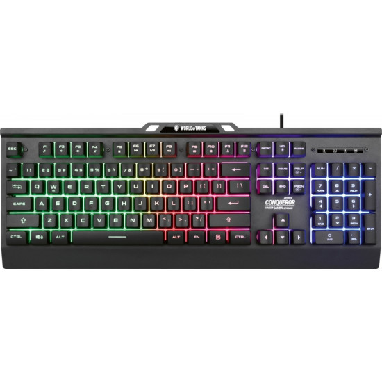 Klawiatura metalowa dla Graczy COMQUEROR dynamiczne podświetlenie - wersja limitowana World Of Tanks