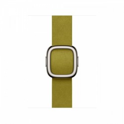 Pasek w kolorze zieleni Chartreuse z klamrą nowoczesną do koperty 42 mm - rozmiar S