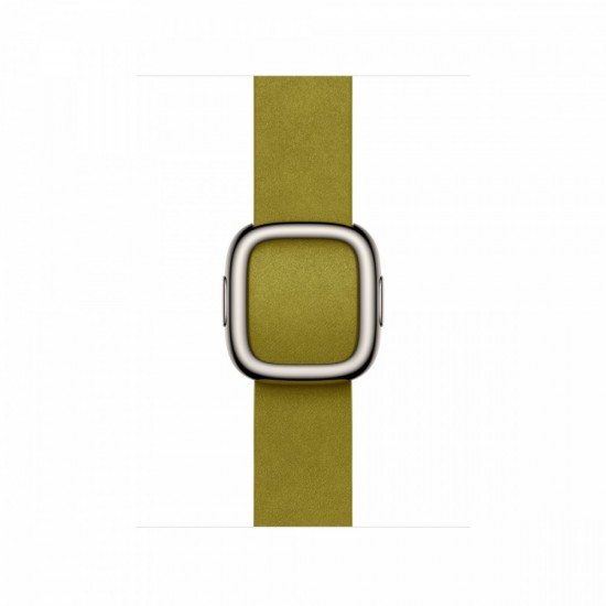 Pasek w kolorze zieleni Chartreuse z klamrą nowoczesną do koperty 42 mm - rozmiar L