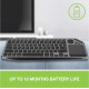 Klawiatura bezprzewodowa BT/RF 2.4GHz touchpad LED 