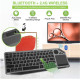 Klawiatura bezprzewodowa BT/RF 2.4GHz touchpad LED 